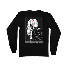 Load image into Gallery viewer, ダーリン Long Sleeve Tee (🖕) - Black *Apparel PRE-ORDER*