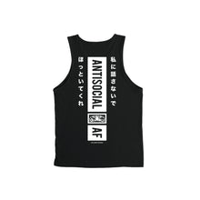 Load image into Gallery viewer, Antisocial AF Tank Top - Black *Apparel PRE-ORDER*