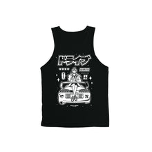 Load image into Gallery viewer, Supra Waifu Tank Top - Black w/ White Ink *Apparel PRE-ORDER*
