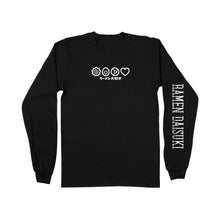 Load image into Gallery viewer, Ramen Daisuki Long Sleeve Tee - Black *Apparel PRE-ORDER*