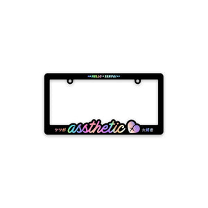 Assthetic License Plate Frame (Holo)