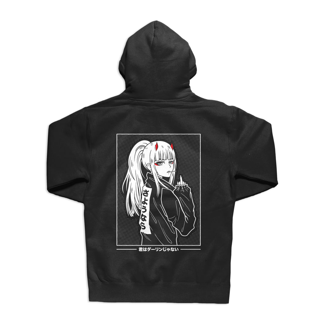 ダーリン Hoodie (🖕) - Black *Apparel PRE-ORDER*