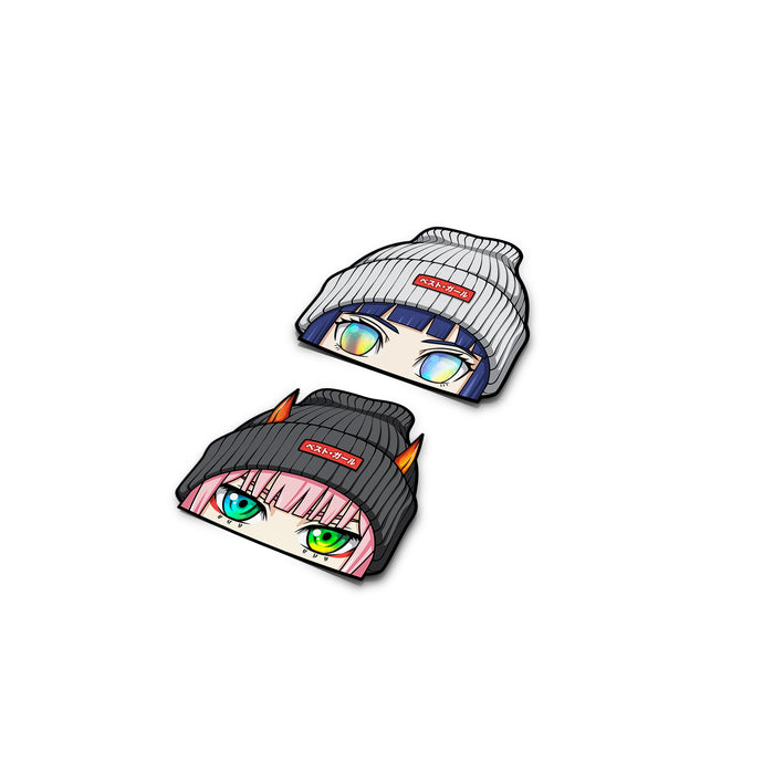 Mini Peeker Holo Pack:  ダーリンBeanie & HinaBeanie