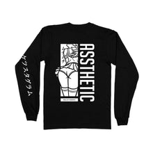 Load image into Gallery viewer, Assthetic Long Sleeve Tee - Black *Apparel PRE-ORDER*