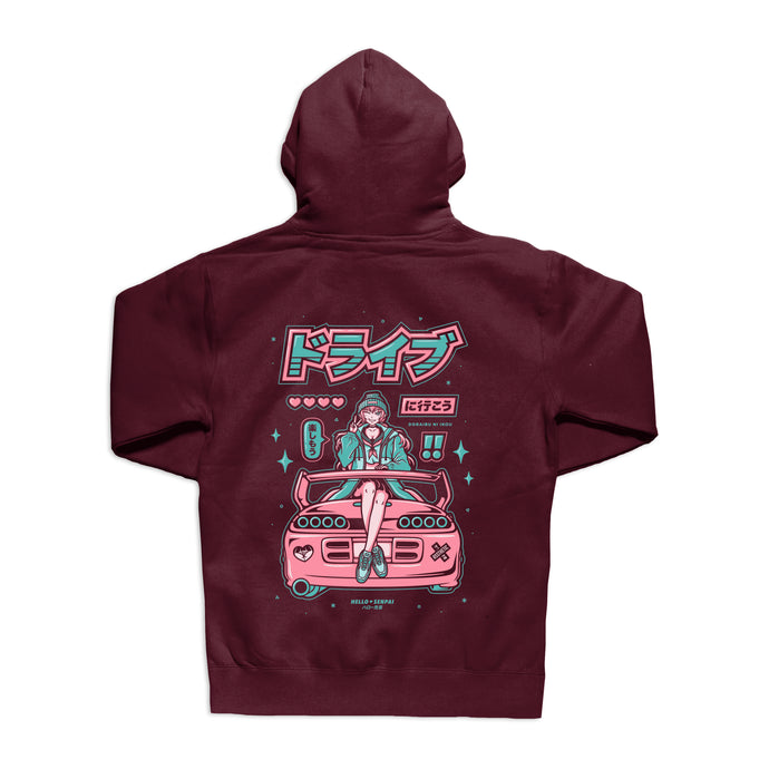 Supra Waifu Hoodie - Maroon *Apparel PRE-ORDER*