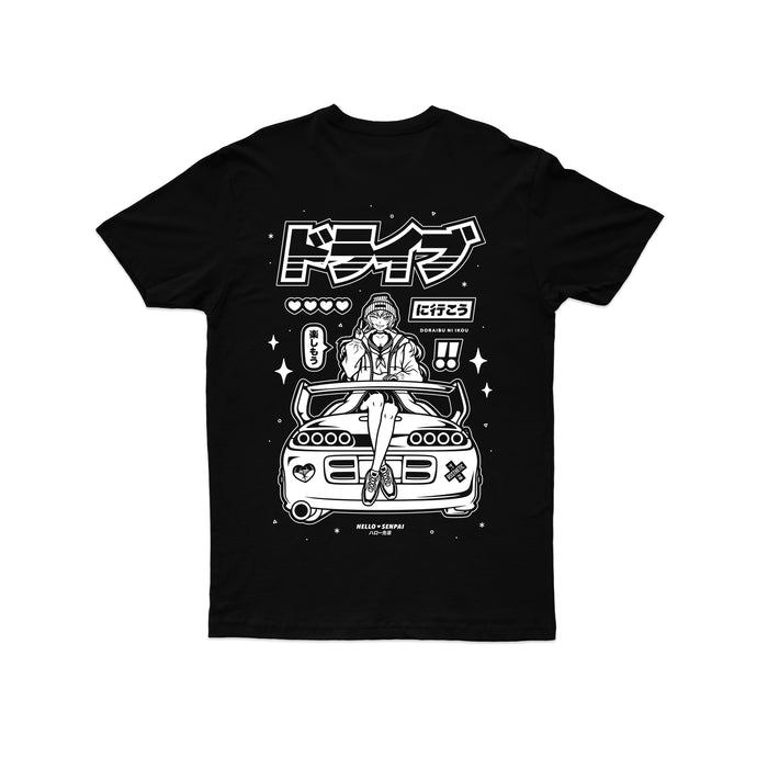 Supra Waifu Tee - Black w/ White Ink *Apparel PRE-ORDER*