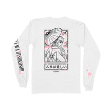 Load image into Gallery viewer, Hanami Long Sleeve Tee - White *Apparel PRE-ORDER*