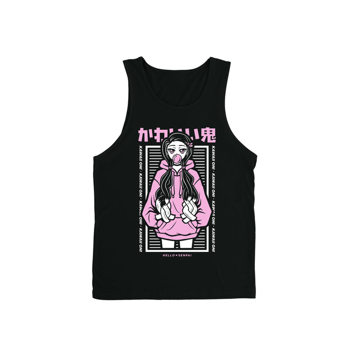 Kawaii Oni Tank Top - Black (2 Color) *Apparel PRE-ORDER*