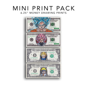 Mini Print Pack: Money Drawings 6.25"
