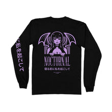 Load image into Gallery viewer, Nocturnal Long Sleeve Tee - Black *Apparel PRE-ORDER*
