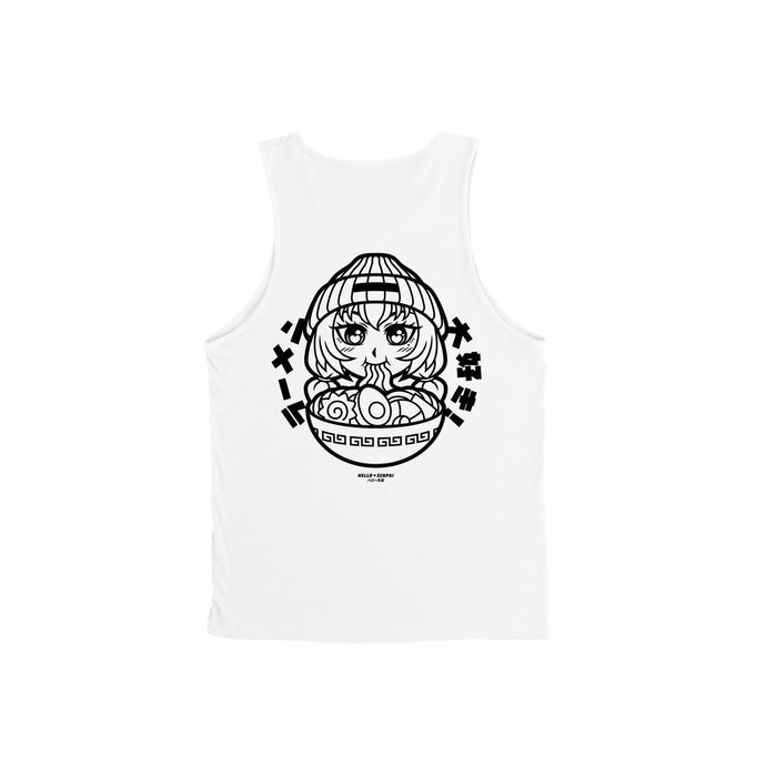 Ramen Daisuki Tank Top - White *Apparel PRE-ORDER*