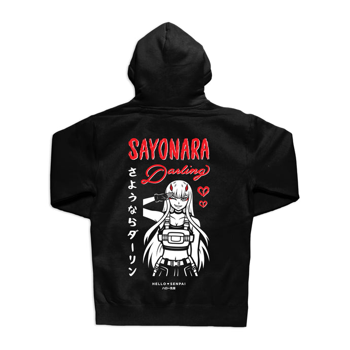 Sayonara Darling Hoodie - Black *Apparel PRE-ORDER*