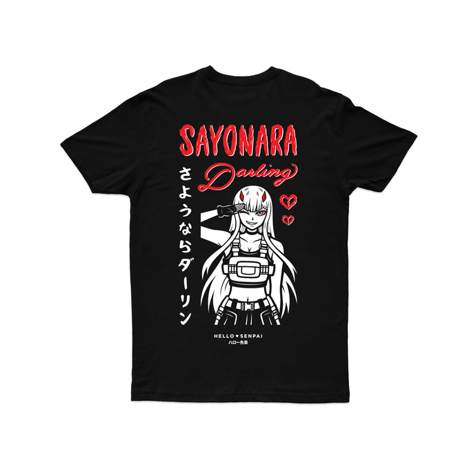 Sayonara Darling Tee - Black *Apparel PRE-ORDER*