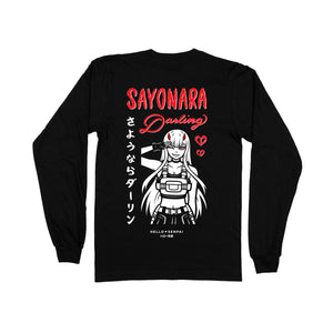 Sayonara Darling Long Sleeve Tee - Black *Apparel PRE-ORDER*