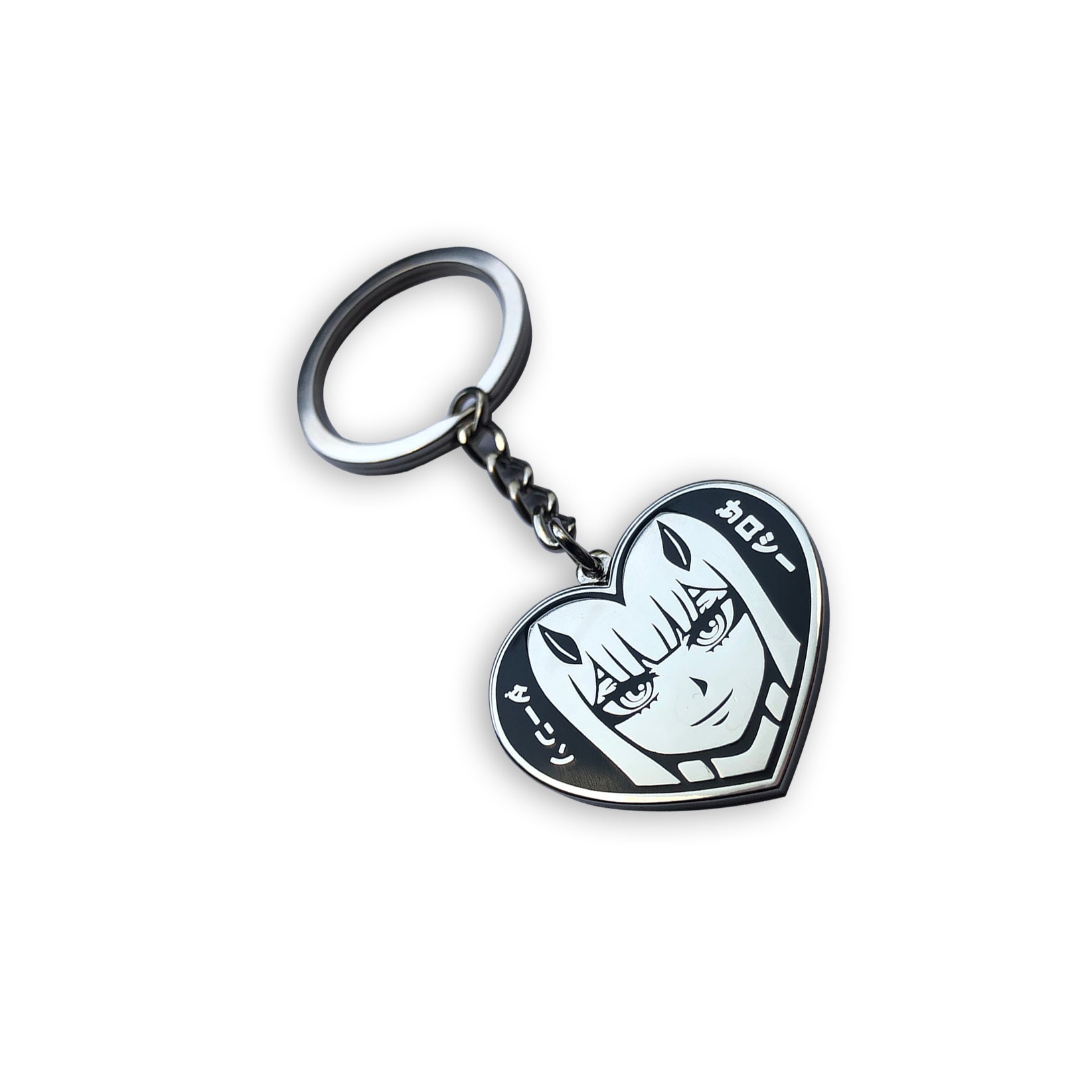 Zero Two Black Keychain β Hello Senpai